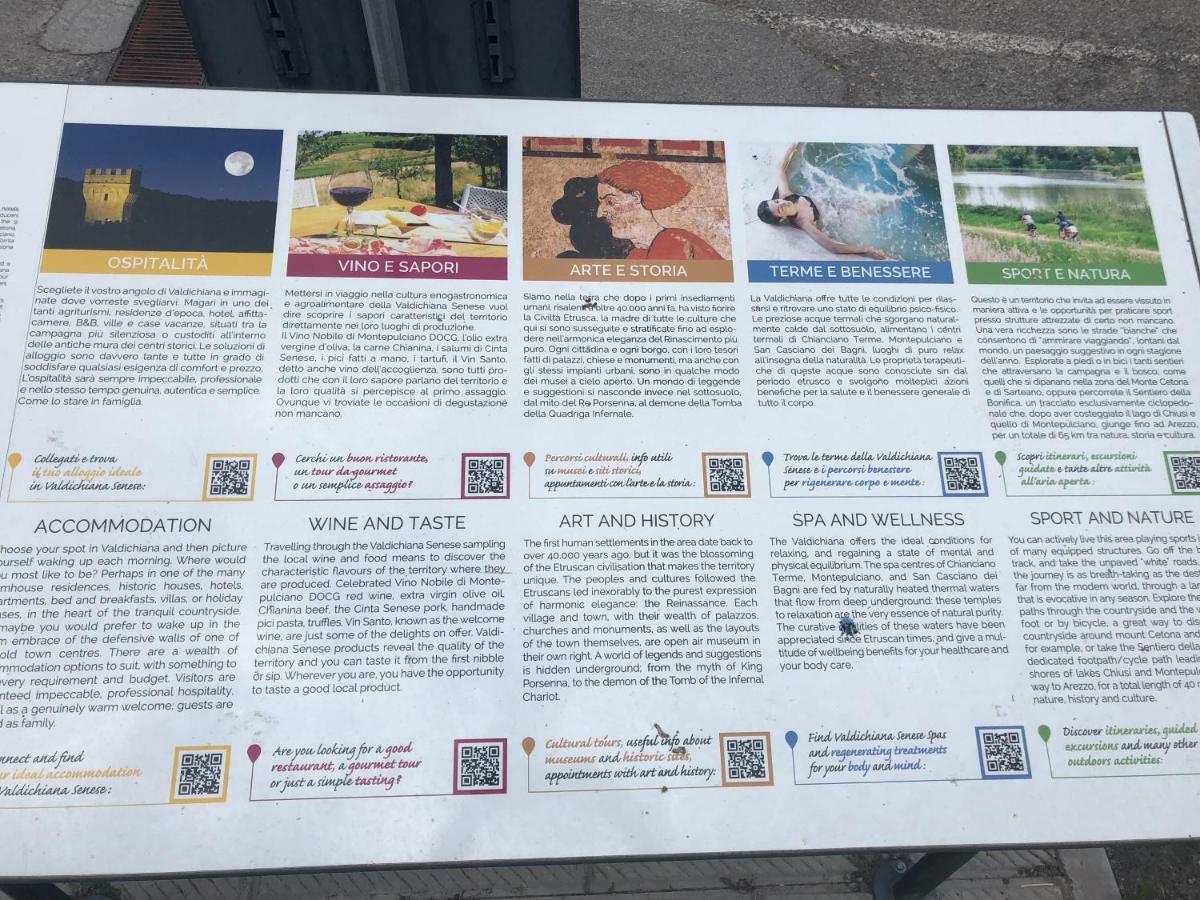 Valiano R Montepulciano Daire Dış mekan fotoğraf